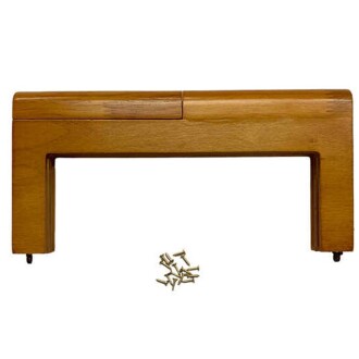 Ahşap Mıknatıslı Çanta Bursu Dikdörtgen ALT300 Taba - Orivyum