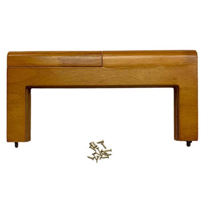 Ahşap Mıknatıslı Çanta Bursu Dikdörtgen ALT300 Taba - 1