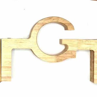 Ahşap Mıknatıslı Çanta Bursu ( G Model ) Ham - Orivyum