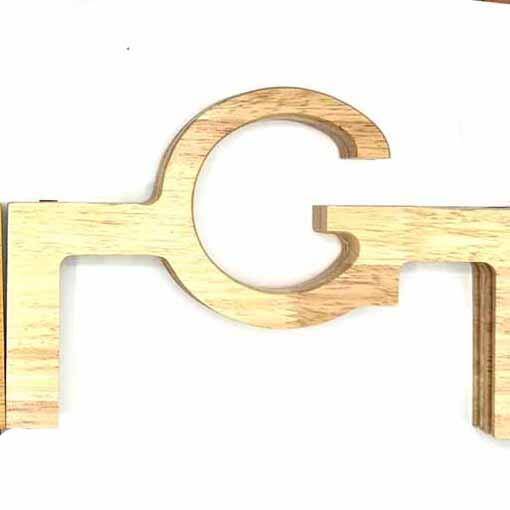 Ahşap Mıknatıslı Çanta Bursu ( G Model ) Ham - 1