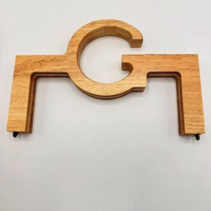 Ahşap Mıknatıslı Çanta Bursu ( G Model ) Ham - 2