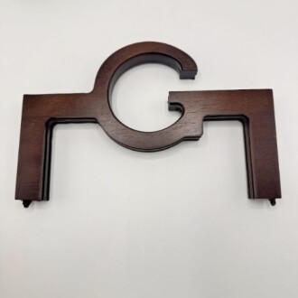 Ahşap Mıknatıslı Çanta Bursu ( G Model ) Kahve - 2