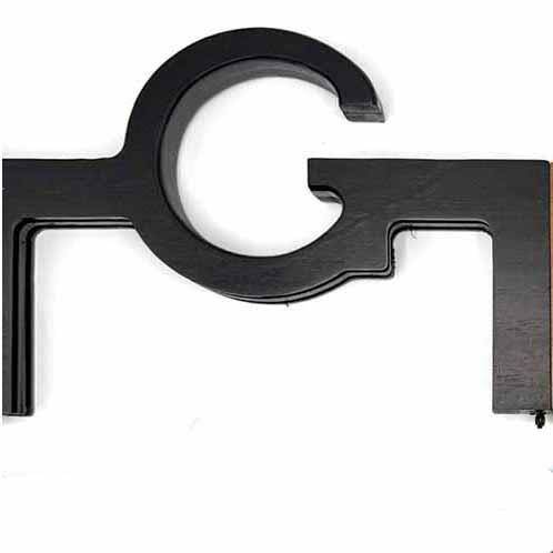 Ahşap Mıknatıslı Çanta Bursu ( G Model ) Siyah - 1