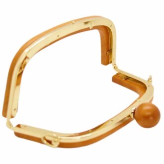 Ahşap Mıknatıslı Çanta Bursu İçi Metal ALT250 Taba - 3