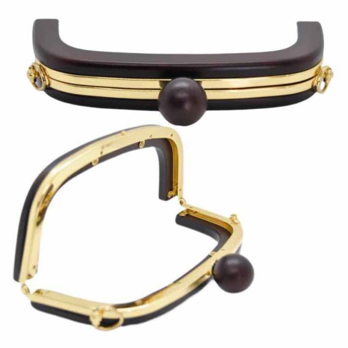 Ahşap Mıknatıslı Çanta Bursu İçi Metal ALT250 Kahve - 3