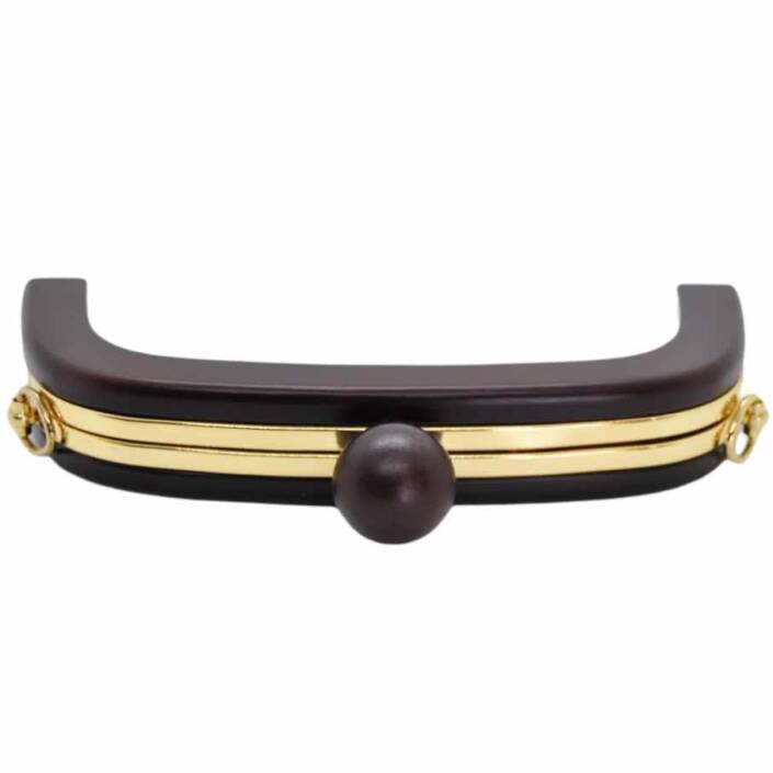 Ahşap Mıknatıslı Çanta Bursu İçi Metal ALT250 Kahve - 1