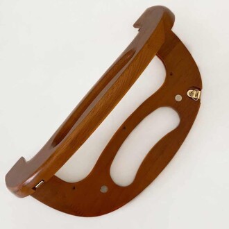 Ahşap Mıknatıslı Çanta Bursu OR18 Ham - 3