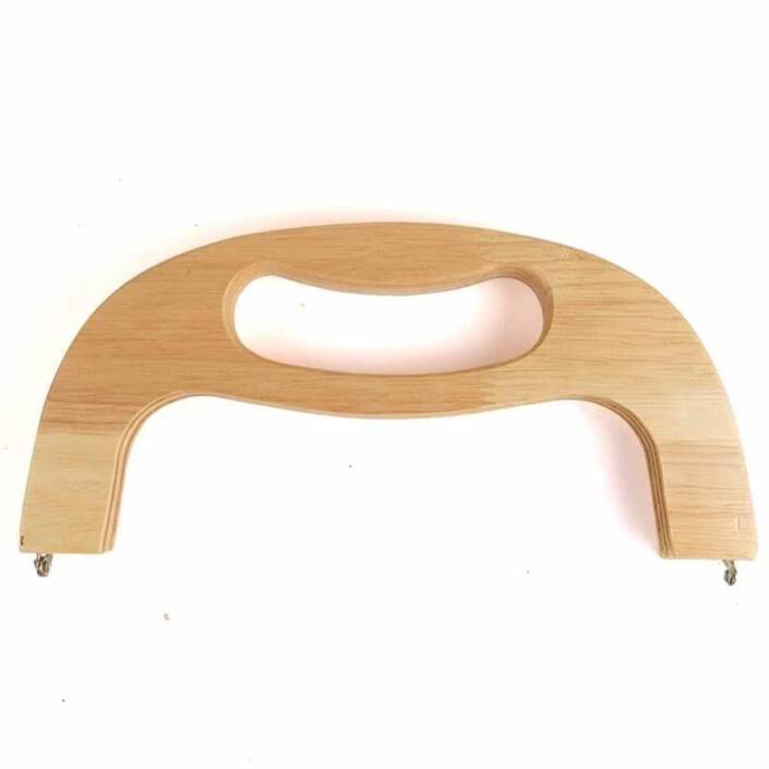 Ahşap Mıknatıslı Çanta Bursu OR18 Ham - 1