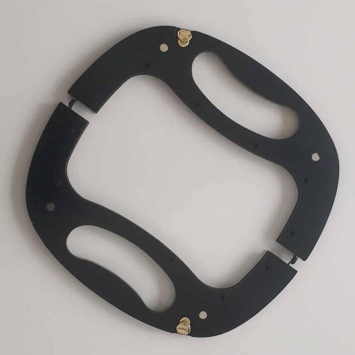 Ahşap Mıknatıslı Çanta Bursu OR18 Kahverengi - 2