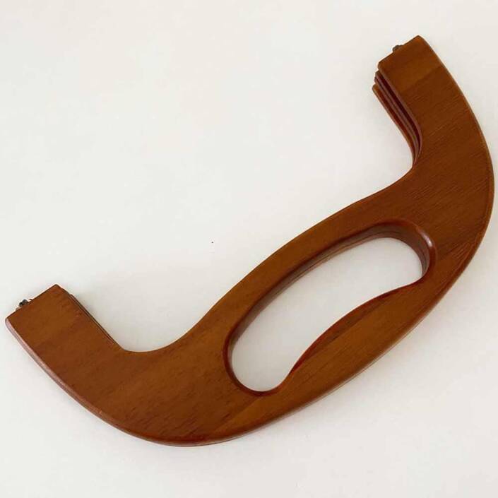 Ahşap Mıknatıslı Çanta Bursu OR18 Taba - 1