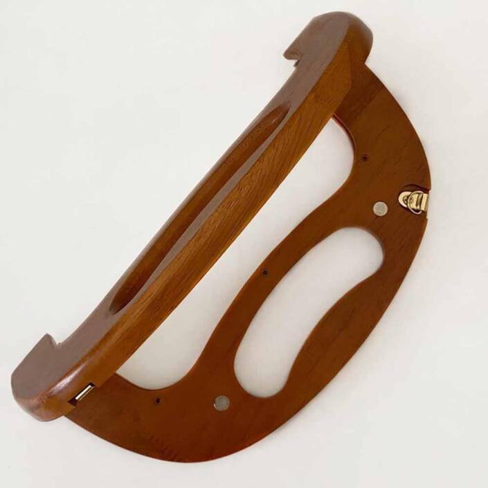 Ahşap Mıknatıslı Çanta Bursu OR18 Taba - 3