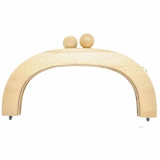 Ahşap Mıknatıslı Çanta Bursu Oval ALT290 Ham - Orivyum