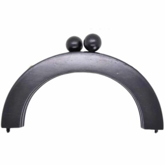 Ahşap Mıknatıslı Çanta Bursu Oval ALT290 Siyah - Orivyum