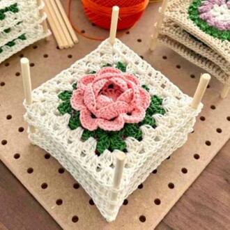 Ahşap Motifmatik Tahtası 15x15 Cm - Orivyum