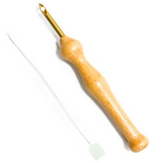 Ahşap Punch İğnesi - İplik Geçirmeli - Orivyum