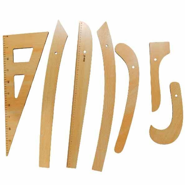 Ahşap Riga Cetvel Seti 7 Parça - 1