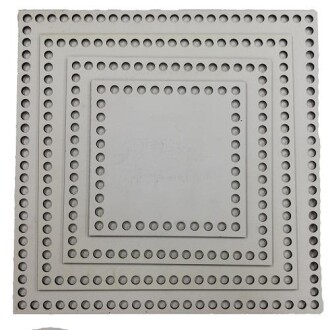 Ahşap Sepet Tabanı Kare Beyaz Boyları ( 1 Adet ) - Orivyum