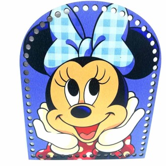 Ahşap Sırt Çanta Plakası C13 Minnie Mouse - Orivyum