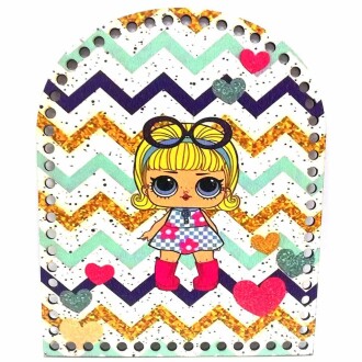 Ahşap Sırt Çanta Plakası C4 LOL Bebek - Orivyum