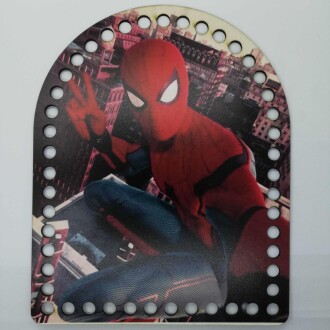 Ahşap Sırt Çanta Plakası Spiderman H93 - Orivyum