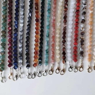 Akrilik Boncuklu Çanta Sapı Piramit ( 1 Adet ) - 2