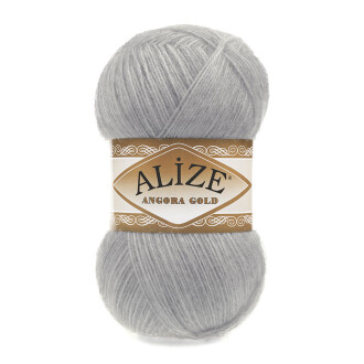 Alize Angora Gold El Örgü İpi 21 Gri Melanj - Alize