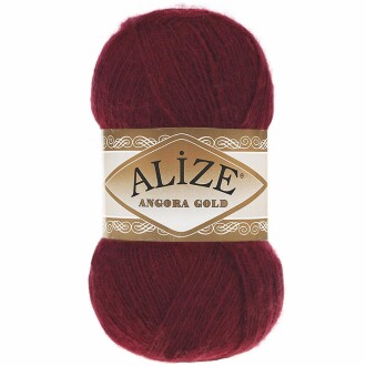 Alize Angora Gold El Örgü İpi 57 Bordo - Alize