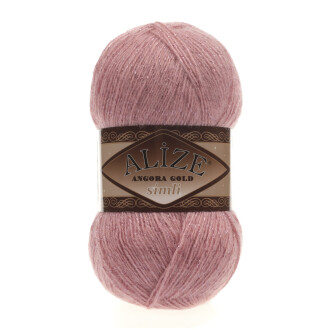 Alize Angora Gold Simli El Örgü İpi 144 Koyu Pudra - Alize