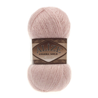 Alize Angora Gold Simli El Örgü İpi 161 Pudra Rengi - Alize