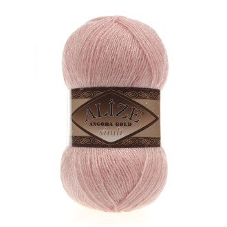 Alize Angora Gold Simli El Örgü İpi 363 Gelin Pembesi - Alize
