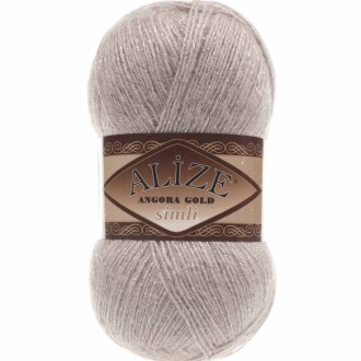 Alize Angora Gold Simli El Örgü İpi 541 Buz Mavisi - Alize