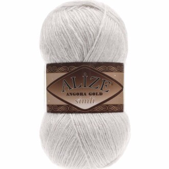 Alize Angora Gold Simli El Örgü İpi 599 Taş Rengi - Alize