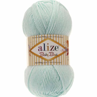 Alize Baby Best El Örgü Bebe İpi 19 Açık Mint - Alize
