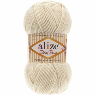 Alize Baby Best El Örgü Bebe İpi 62 Krem - Alize