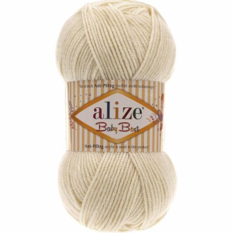Alize Baby Best El Örgü Bebe İpi 1 Krem - Alize