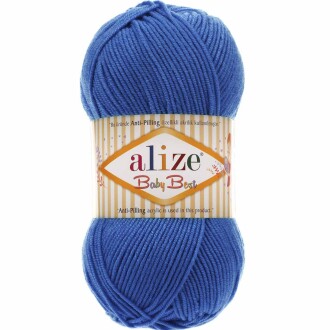 Alize Baby Best El Örgü Bebe İpi 141 Saks Mavisi - Alize