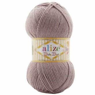 Alize Baby Best El Örgü Bebe İpi 142 Gül Grisi - Alize