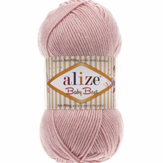 Alize Baby Best El Örgü Bebe İpi 161 Pudra Rengi - Alize