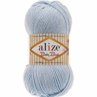 Alize Baby Best El Örgü Bebe İpi 183 Açık Mavi - Alize