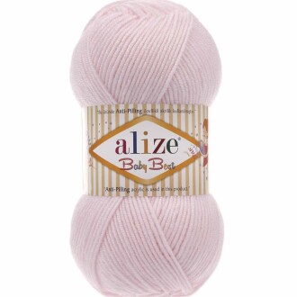 Alize Baby Best El Örgü Bebe İpi 184 Pudra Pembe - Alize