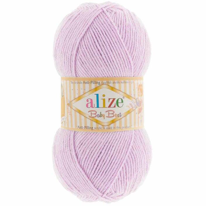 Alize Baby Best El Örgü Bebe İpi 27 Lila - 1
