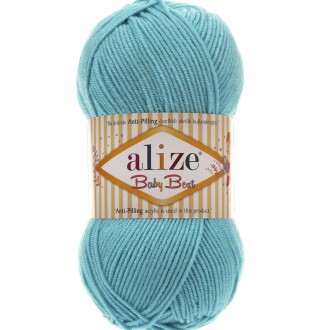 Alize Baby Best El Örgü Bebe İpi 287 Turkuaz - Alize