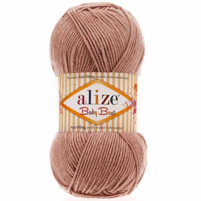 Alize Baby Best El Örgü Bebe İpi 354 Gül - 1