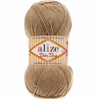 Alize Baby Best El Örgü Bebe İpi 368 Sütlü Kahve - Alize