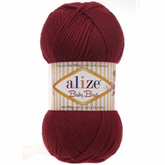 Alize Baby Best El Örgü Bebe İpi 390 Vişne Çürüğü - Alize