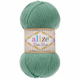 Alize Baby Best El Örgü Bebe İpi 463 Koyu Mint - Alize