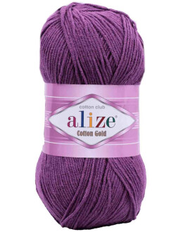 Alize Cotton Gold El Örgü İpi 122 Mor Rengi - Alize