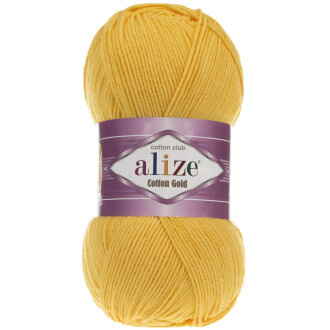 Alize Cotton Gold El Örgü İpi 216 Koyu Sarı - Alize
