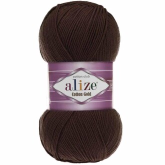 Alize Cotton Gold El Örgü İpi 26 Kahverengi - Alize