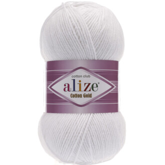 Alize Cotton Gold El Örgü İpi 55 Beyaz - Alize